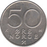 Монета. Норвегия. 50 эре 1994 год. рев.