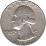 Монета. США. 25 центов 1952 год. Монетный двор D. ав.