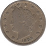 Монета. США. 5 центов 1908 год. ав.