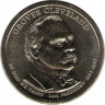 Монета. США. 1 доллар 2012 год. Гровер Кливленд президент США № 24.