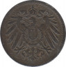 Монета. Германия (Германская империя 1871-1922). 5 пфеннигов 1916 год. (J). рев.