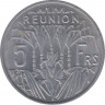 Монета. Реюньон. 5 франков 1955 год. рев.