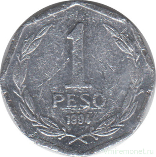 Монета. Чили. 1 песо 1994 год.
