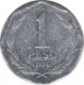 Монета. Чили. 1 песо 1994 год. ав.