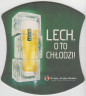 Подставка. Пиво  "Lech". Лешек подает прохладительные напитки. Польша. лиц.