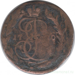 Монета. Россия. 2 копейки 1770 год. Е.М.