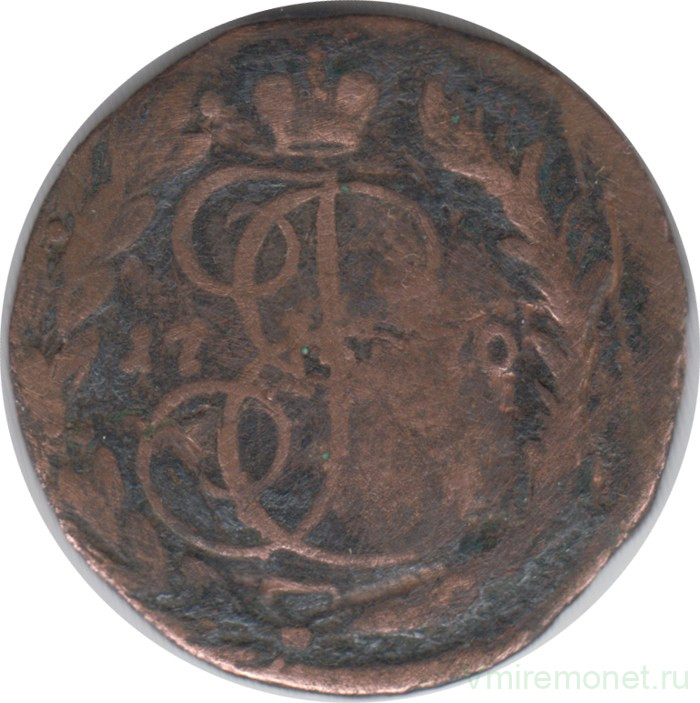 Монета. Россия. 2 копейки 1770 год. Е.М.