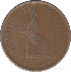 Монета. Колумбия. 5 песо 1980 год.