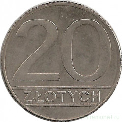 Монета. Польша. 20 злотых 1989 год.