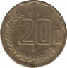 Монета. Мексика. 20 сентаво 2004 год. ав.