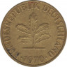 Монета. ФРГ. 5 пфеннигов 1970 год. Монетный двор - Штутгарт (F). ав.