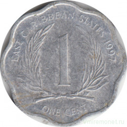 Монета. Восточные Карибские государства. 1 цент 1997 год.