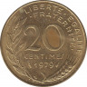  Монета. Франция. 20 сантимов 1979 год. ав.