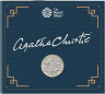 Монета. Великобритания. 2 фунта 2020 год. 100 лет первой книге Агаты Кристи. В буклете.