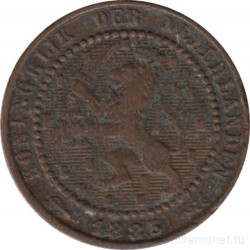 Монета. Нидерланды. 1 цент 1883 год.