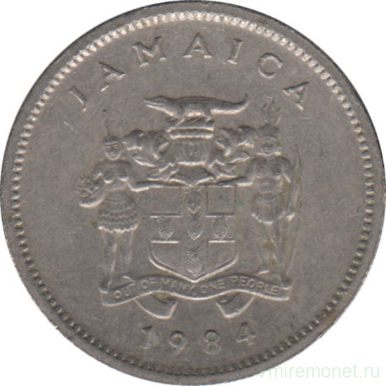 Монета. Ямайка. 5 центов 1984 год.