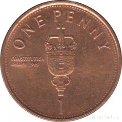 Монета. Гибралтар. 1 пенни 2007 год.