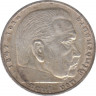 Монета. Германия. Третий Рейх. 5 рейхсмарок 1936 год. Монетный двор - Штуттгарт (F). Старый тип. ав.