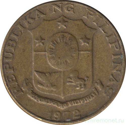 Монета. Филиппины. 5 сентимо 1972 год.