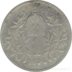 Монета. Австро-Венгерская империя. 1 крона 1894 год.