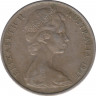 Монета. Австралия. 20 центов 1967 год. ав.