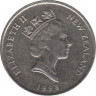 Монета. Новая Зеландия. 5 центов 1998 год. ав.