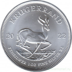 Монета. Южно-Африканская республика (ЮАР). 1 крюгерранд 2022 год.