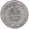 Монета. Франция. 2 франка 1887 год.