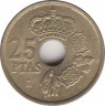 Монета. Испания. 25 песет 2001 год. рев.