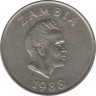 Монета. Замбия. 20 нгве 1988 год. рев.
