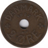 Монета. Дания. 2 эре 1927 год (N). ав.