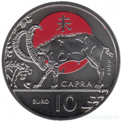 Монета. Сан-Марино. 10 евро 2024 год. Год козы.