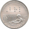 Монета. США. 1 доллар 2009 год (P). 200 лет со дня рождения Луи Брайля.
