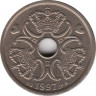  Монета. Дания. 2 кроны 1997 год. ав.