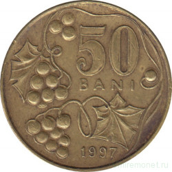 Монета. Молдова. 50 баней 1997 год.