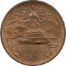 Аверс. Монета. Мексика. 20 сентаво 1970 год.