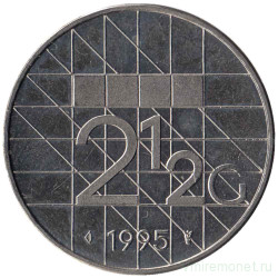 Монета. Нидерланды. 2,5 гульдена 1995 год.