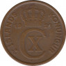 Монета. Исландия. 5 аурар 1926 год. ав.