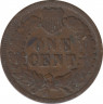 Монета. США. 1 цент 1903 год. рев.