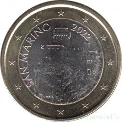 Монета. Сан-Марино. 1 евро 2022 год.