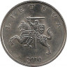 Реверс. Монета. Литва. 1 лит 2010 год.