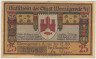 Бона. Нотгельд. Германия. Город Вернигероде. 25 пфеннигов 1920 год. Вариант 1407.2.2. ав.