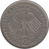 Монета. ФРГ. 2 марки 1979 год. Теодор Хойс. Монетный двор - Штутгарт (F). рев.