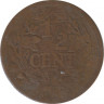 Монета. Нидерланды. 0.5 цента 1914 год. рев.