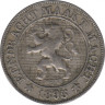 Монета. Бельгия. 10 сантимов 1895 год. (der Belgen). ав.