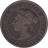 Монета. Канада. 1 цент 1884 год. ав.