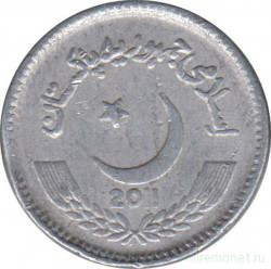 Монета. Пакистан. 2 рупии 2011 год.