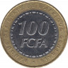 Монета. Центральноафриканский экономический и валютный союз (ВЕАС). 100 франков 2006 год. рев.