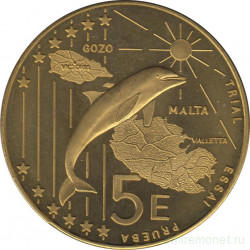 Монета. Мальта. 5 евро 2004 год. Пробная.