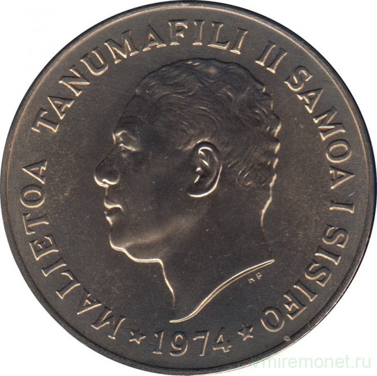 Монета. Самоа. 1 тала 1974 год.